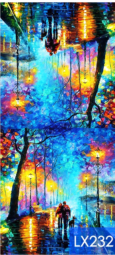Tassel Digital Printing Scarf Cashmere Oil Painting Shawl - Image 7