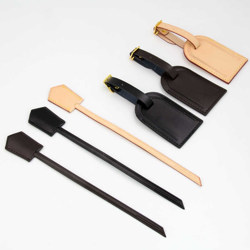 Leather Anti-theft Luggage Tag Aviation Luggage And Suitcase Identification Card