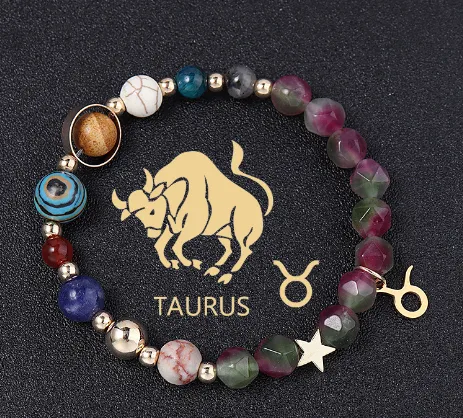 Natural Stone Hemp Stone Cut Surface Eight Planets Personalized Fashionable All match Taurur - Shop at LoveMi