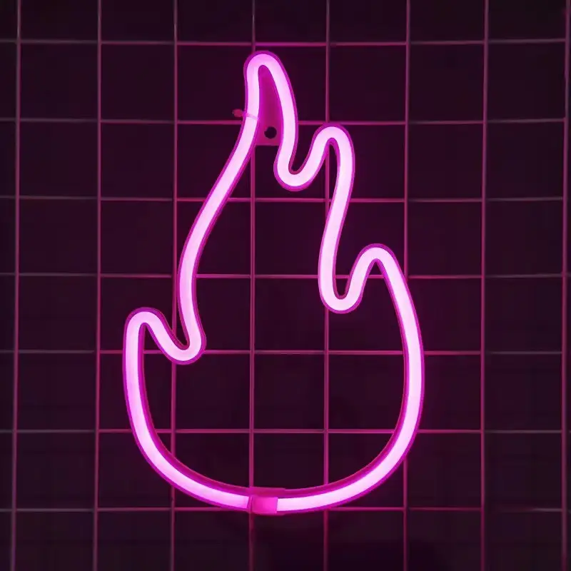 Creative Flame Shape LED Decoration Small Night Lamp