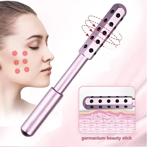 30 Germanium Beauty Stick Massage Beauty Stick Facial Roller Face Lift Bar Anti Wrinkle Facial Massager Skin Care Tool Derma Rolling Face Massage Roller Wand