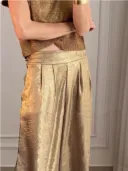 1 Khaki With A Gold Thread Top
