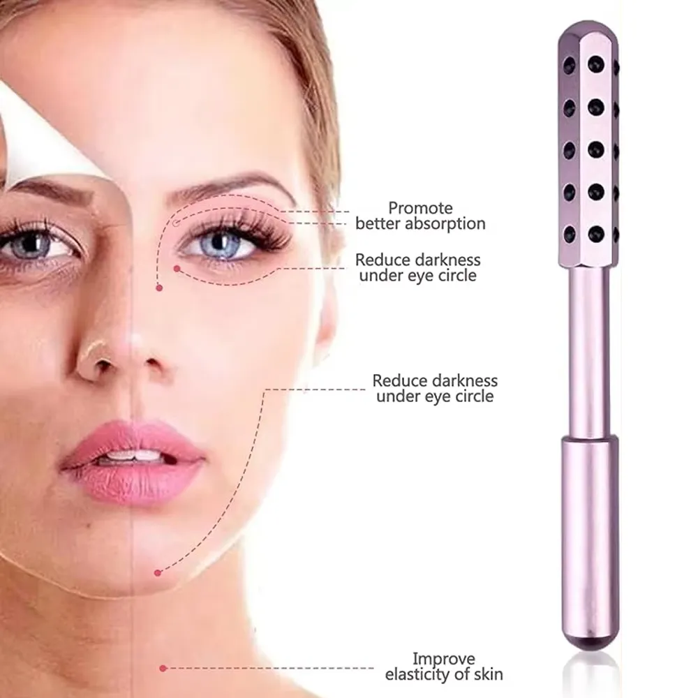 30 Germanium Beauty Stick Massage Beauty Stick Facial Roller Face Lift Bar Anti Wrinkle Facial Massager Skin Care Tool Derma Rolling Face Massage Roller Wand – image 3