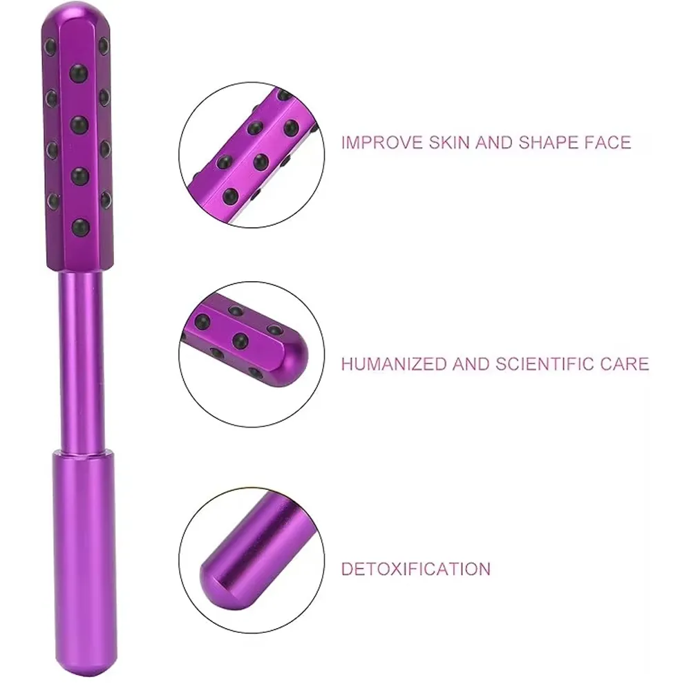 30 Germanium Beauty Stick Massage Beauty Stick Facial Roller Face Lift Bar Anti Wrinkle Facial Massager Skin Care Tool Derma Rolling Face Massage Roller Wand – image 5