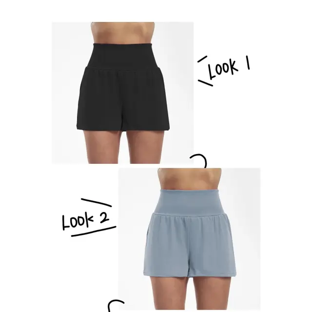 Women's High Top Sports Breathable Quick drying Yoga Shorts Grey - Shop at LoveMi