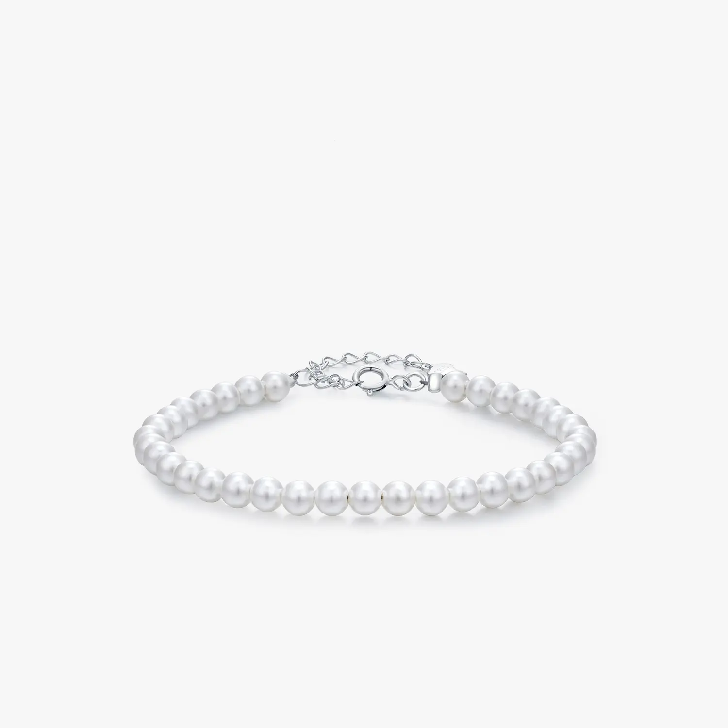 S925 Silver Socialite Style Lazy Temperamental Popular Pearl Bracelet