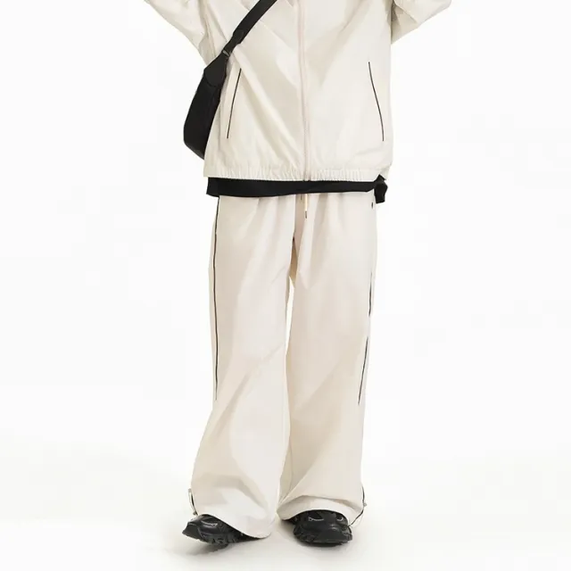 Casual Pants, Sport Woven Jacket, Embroidered Top Beige Pants - Shop at LoveMi