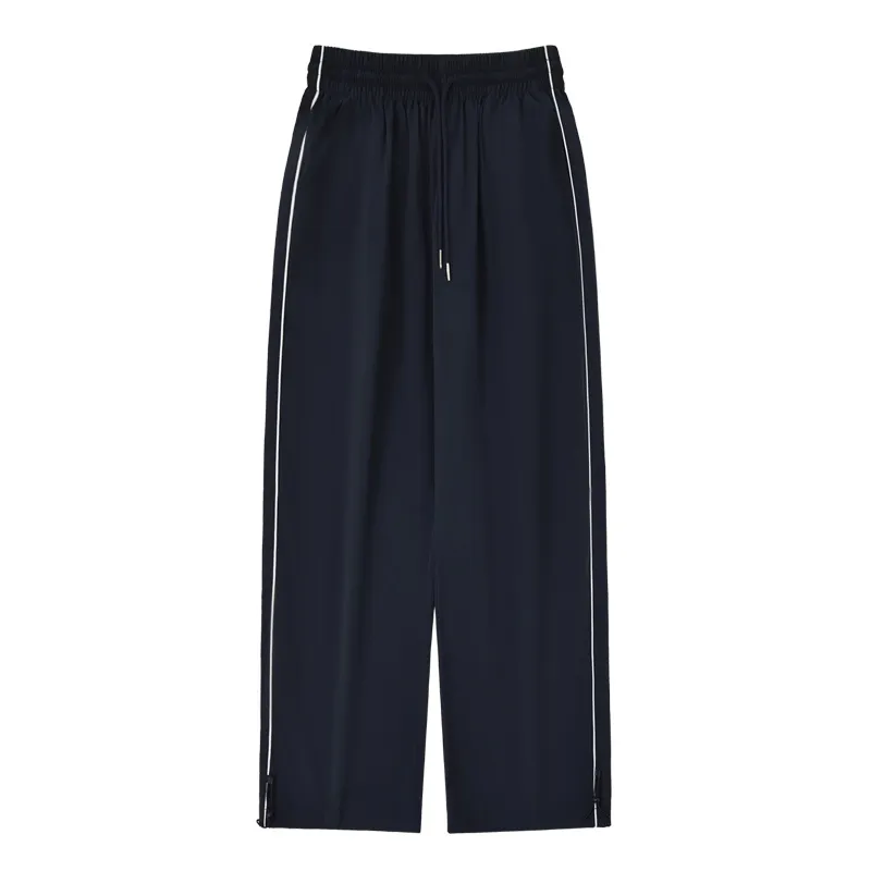 Casual Pants, Sport Woven Jacket, Embroidered Top - Navy Blue Pants