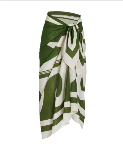 Women's Beach Vacation Bottoming Belt Long Dress - Y327 Green Dress