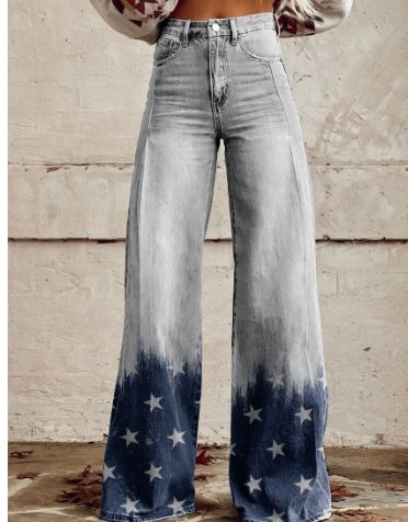 3D Thermal Transfer Speaker Simulation Denim Loose Pants K39 Xl - Shop at LoveMi