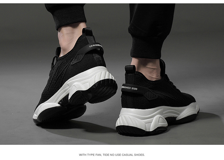Unisex Breathable Sports Leisure Flats — worn view 3