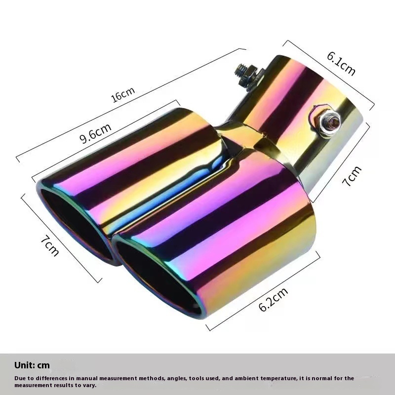 Car Exhaust Pipe Modified Universal Stainless Steel Muffler Tail Hood Decoration