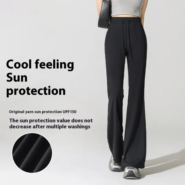 Cool Bootcut Trousers Slim Elastic Casual Pants Black - Shop at LoveMi