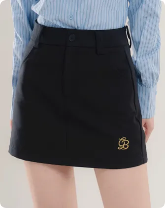 American Navy Blue A line Skirt For Women Black Tr Fabric - Shop at LoveMi