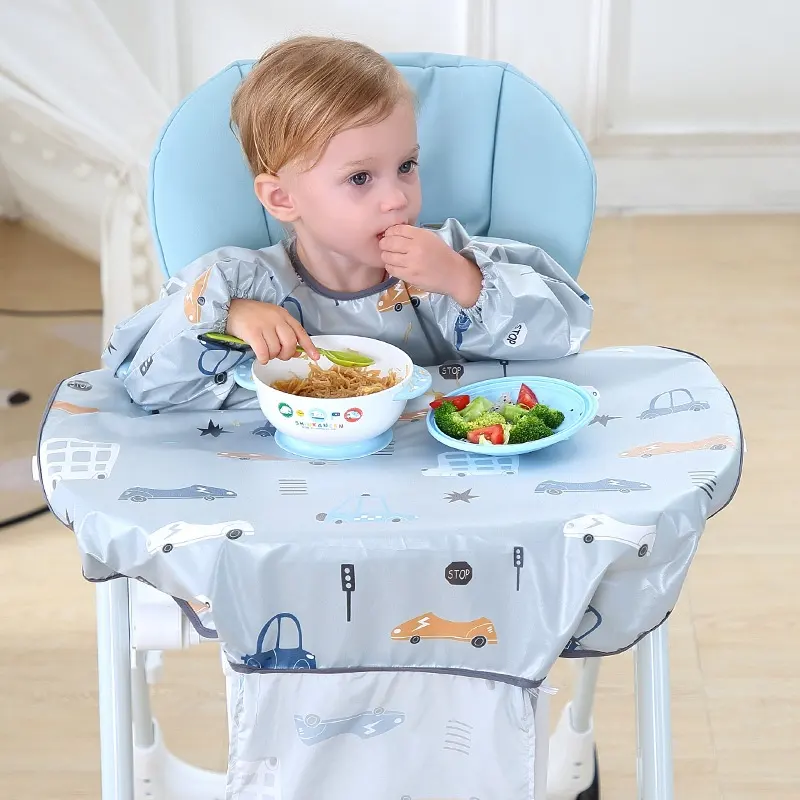 Baby Eating Dining Chair Bib Cover Anti-Dirty Feeding Clothing