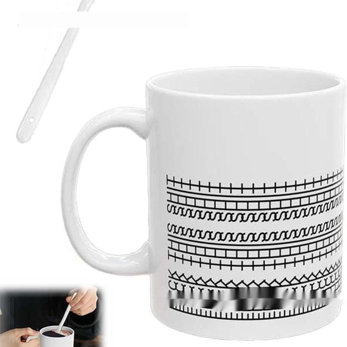 Ceramic Kitchen Hidden Information Coffee Cup