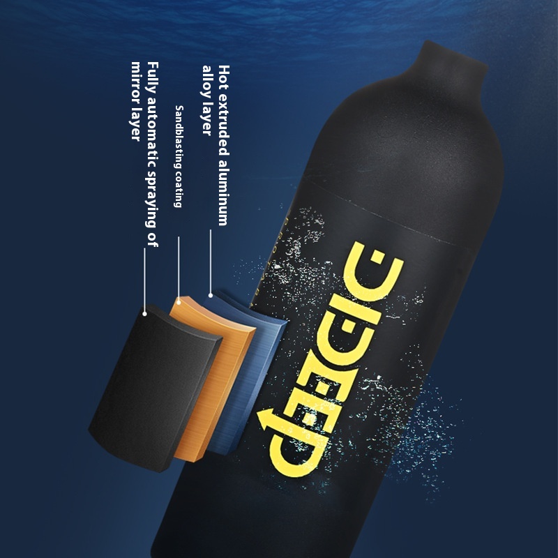 X4000Pro Underwater Respirator Diving Oxygen Cylinder 1L Capacity Portable Diving Respirator