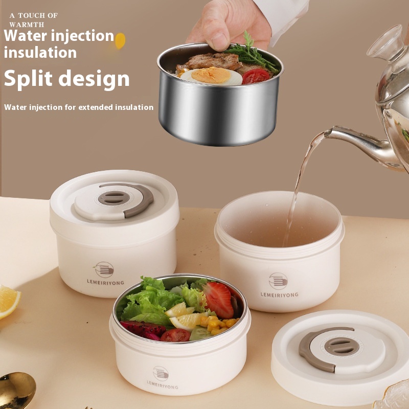 304 Stainless Steel Lunch Box Sealed Spill-proof Office Worker - Image 1