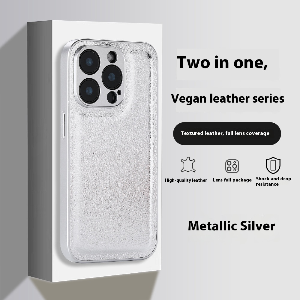 Suitable For 16pm Lychee Pattern Phone Case Niche Advanced Sense