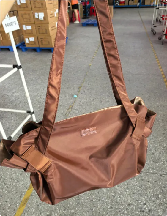 Large Capacity Travel Camping Storage Tote Bag - Brown