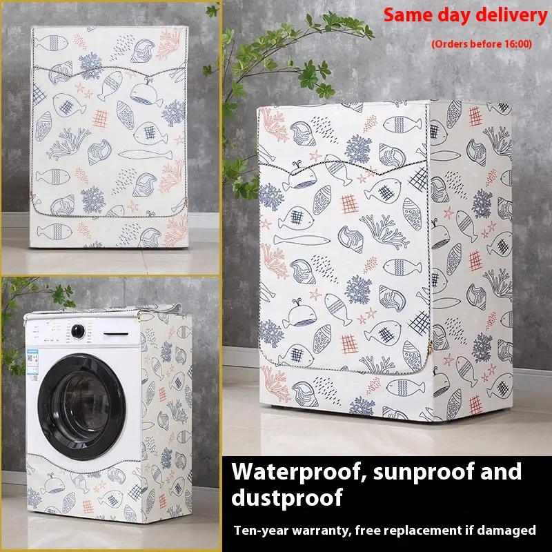 Roller Washing Machine Cover Waterproof Sunscreen Dust