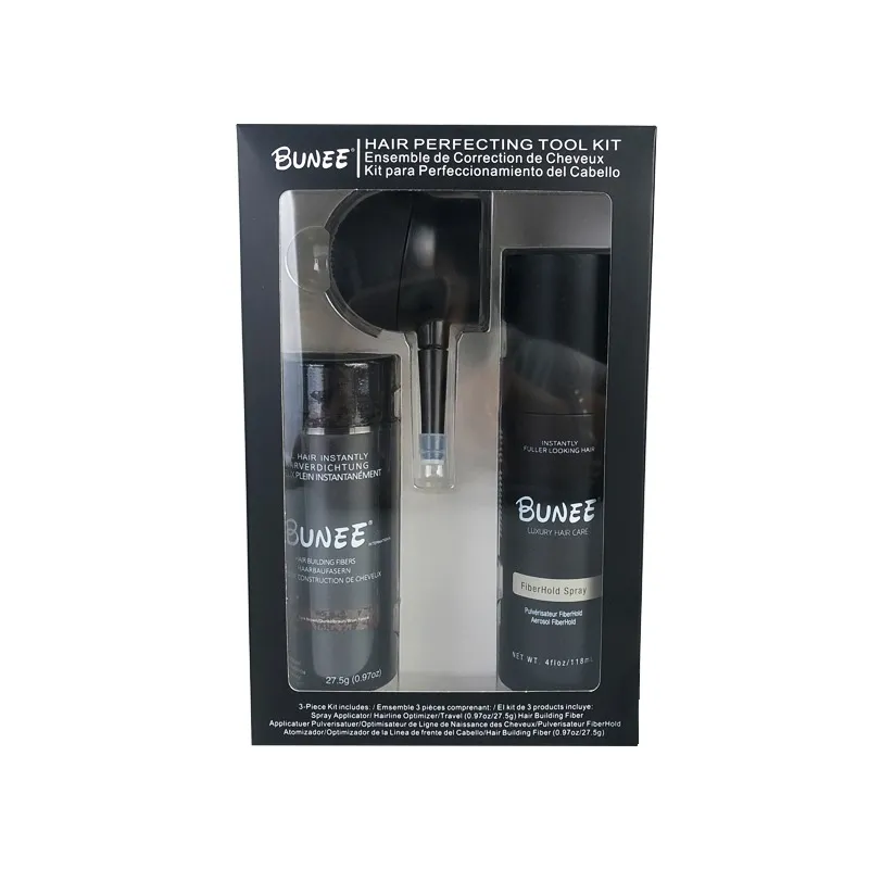 Dense Hair Fiber 275g Three-piece Suit Shaping Water Style Hair Fiber Powder Viewing Angle Effect Sparse Hair Hair Replacement - White