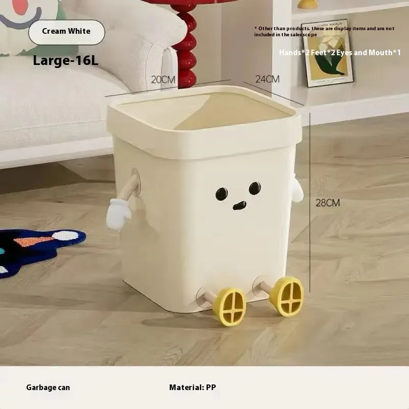 Large Trash Can Without Cover - Sitting Large 16L