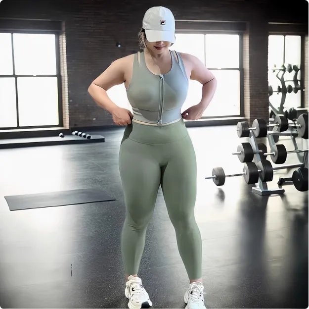 Large Size Fat Mm Super Slim High Waist Hip Lift High Elastic Leggings Moss Green - Shop at LoveMi