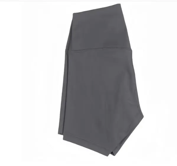High Waist Yoga Shorts for Women Breathable Quick-Dry Athletic Running Cycling Shorts — S, Graphite grey