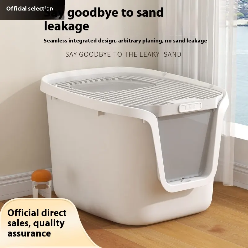 Fully Enclosed Deodorant Top-in Extra Large Splash-proof Cat Litter