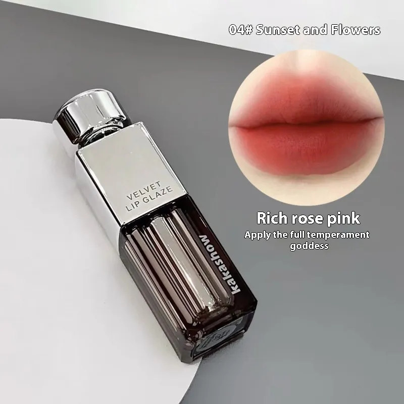 Matte Soft Mist Makeup Temperament Lipstick For Women - 04 Sunset And Flowers