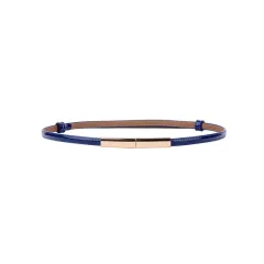 Women's Belt Fashion A Pair Of Buckles Fine Ladies - Blue - View 1