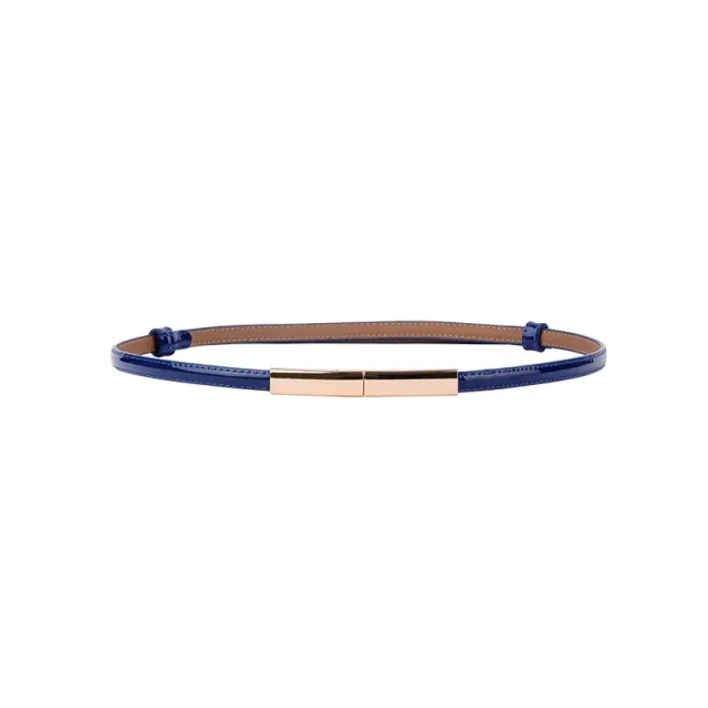Women's Belt Fashion A Pair Of Buckles Fine Ladies Blue - Shop at LoveMi