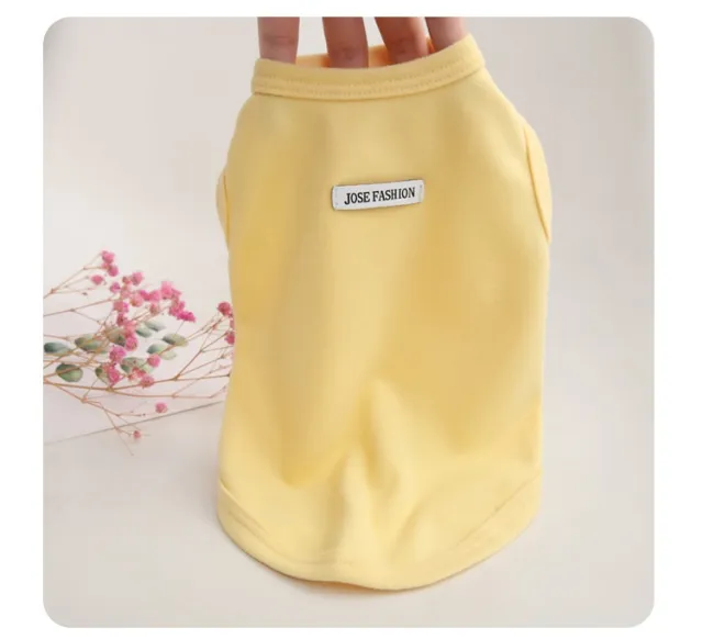 Autumn Fleece Dog Teddy Bichon Cat Vest Yellow - Shop at LoveMi