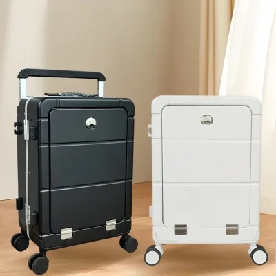 Front Opening Dry Wet Separation Suitcase 20-inch