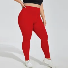 Plus Size Yoga Pants Nude Feel Breathable High Top Sports Fitness Pants - View 1
