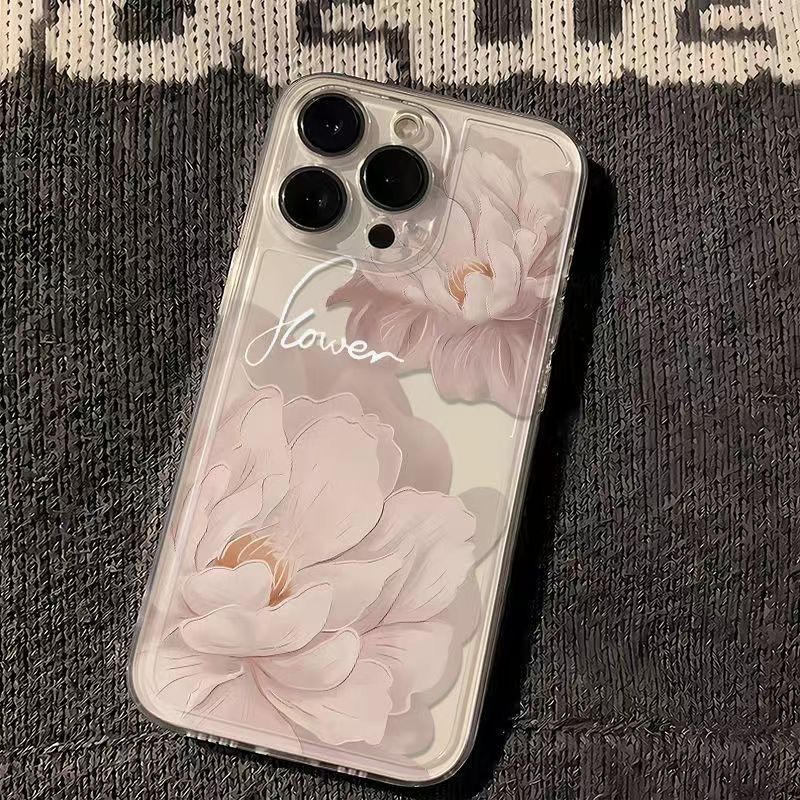 Transparent White Fashion Mobile Phone Protective Case