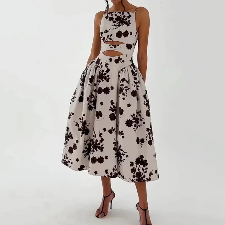 Fashion Sexy Sling Loose Long Dress
