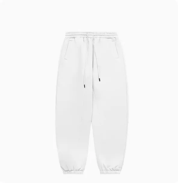 Fleece lined Thick Hooded Solid Color Hoodie Suit White - Shop at LoveMi