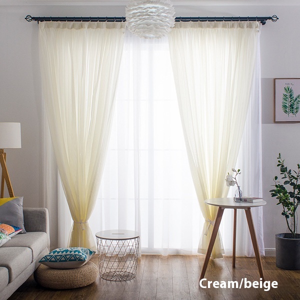 Wide Terylene Curtain Window Screen Fabric Solid Color