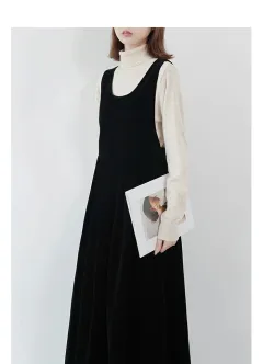 Women's Fashion Personality Vintage Bow Dress - Black - View 1