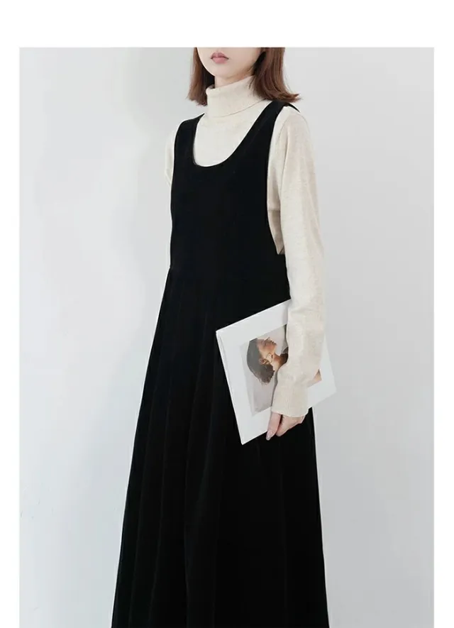 Women's Fashion Personality Vintage Bow Dress Black - Shop at LoveMi