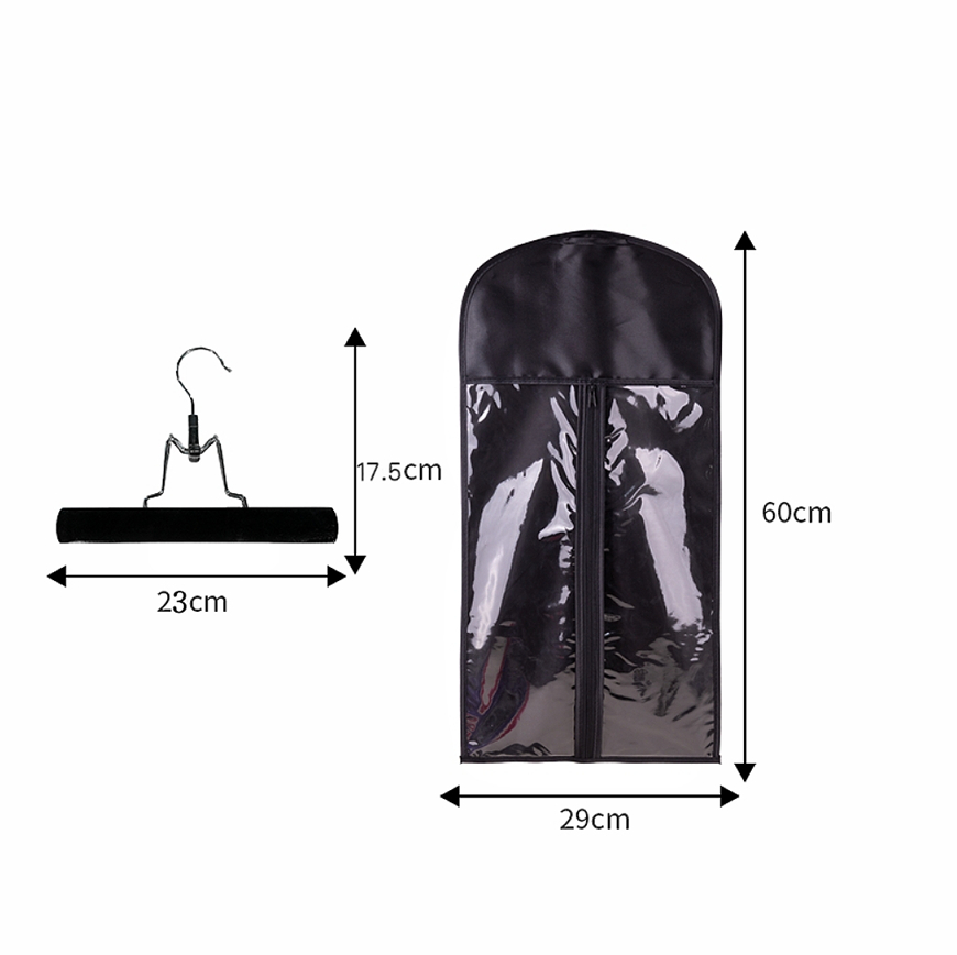 Satin Wig Bags Zipper Buggy Bag Transparent Products Dustproof - Image 3