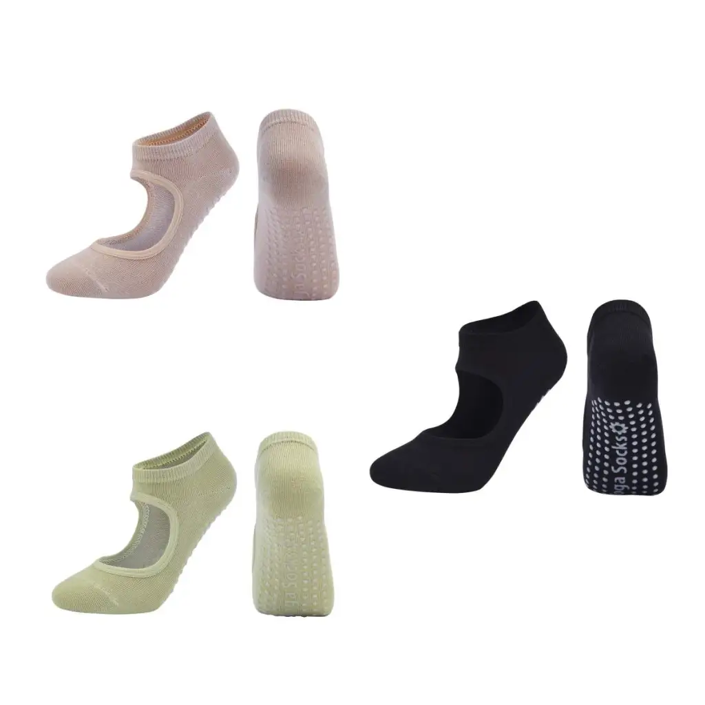 Combed cotton yoga socks - Set2