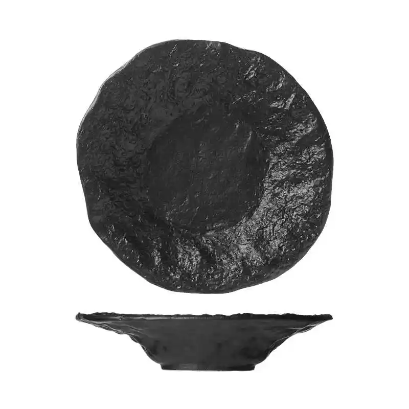 Creative Ceramic Rock Pattern Specialty Soup Plate