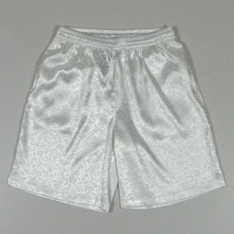 Men's Tang Suit Shorts Drawstring Elastic Tai Chi Shorts