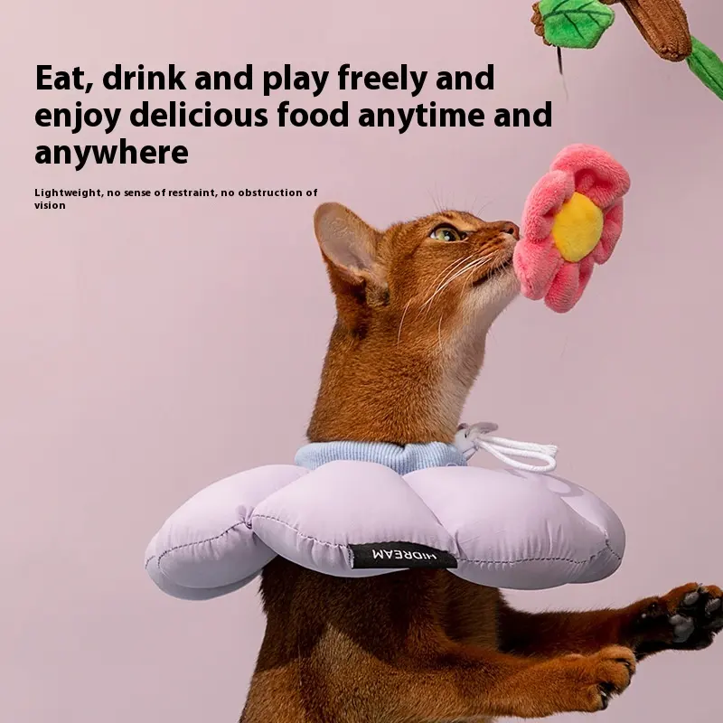 White Ring Head Cover Soft Cat Sterilization