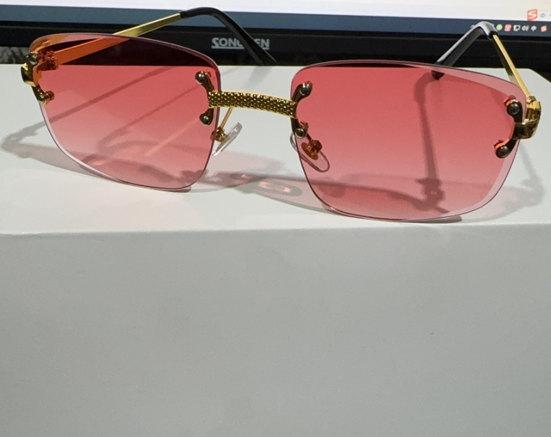 Square European And American Frameless Cutting Sunglasses - Image 15