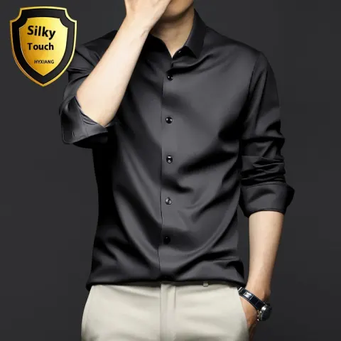 Long Sleeve Shirt Men's Anti-wrinkle Non-ironing Business Clothing