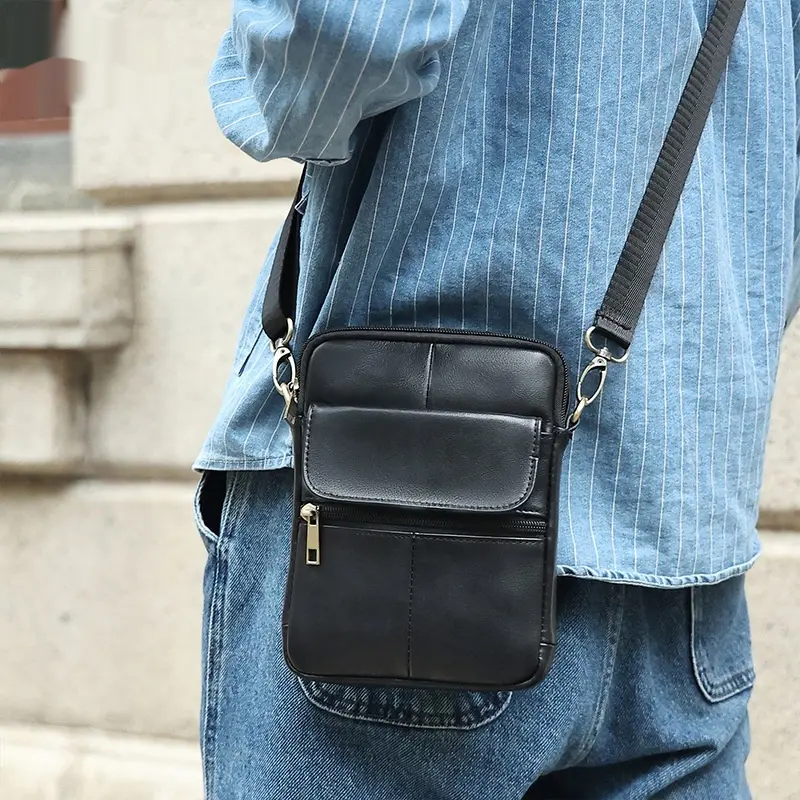 Genuine Leather Crossbody Shoulder Bag